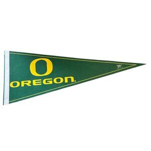 University of Oregon Pennant Ducks WinCraft Sports Felt 12" X 30" Green & Yellow